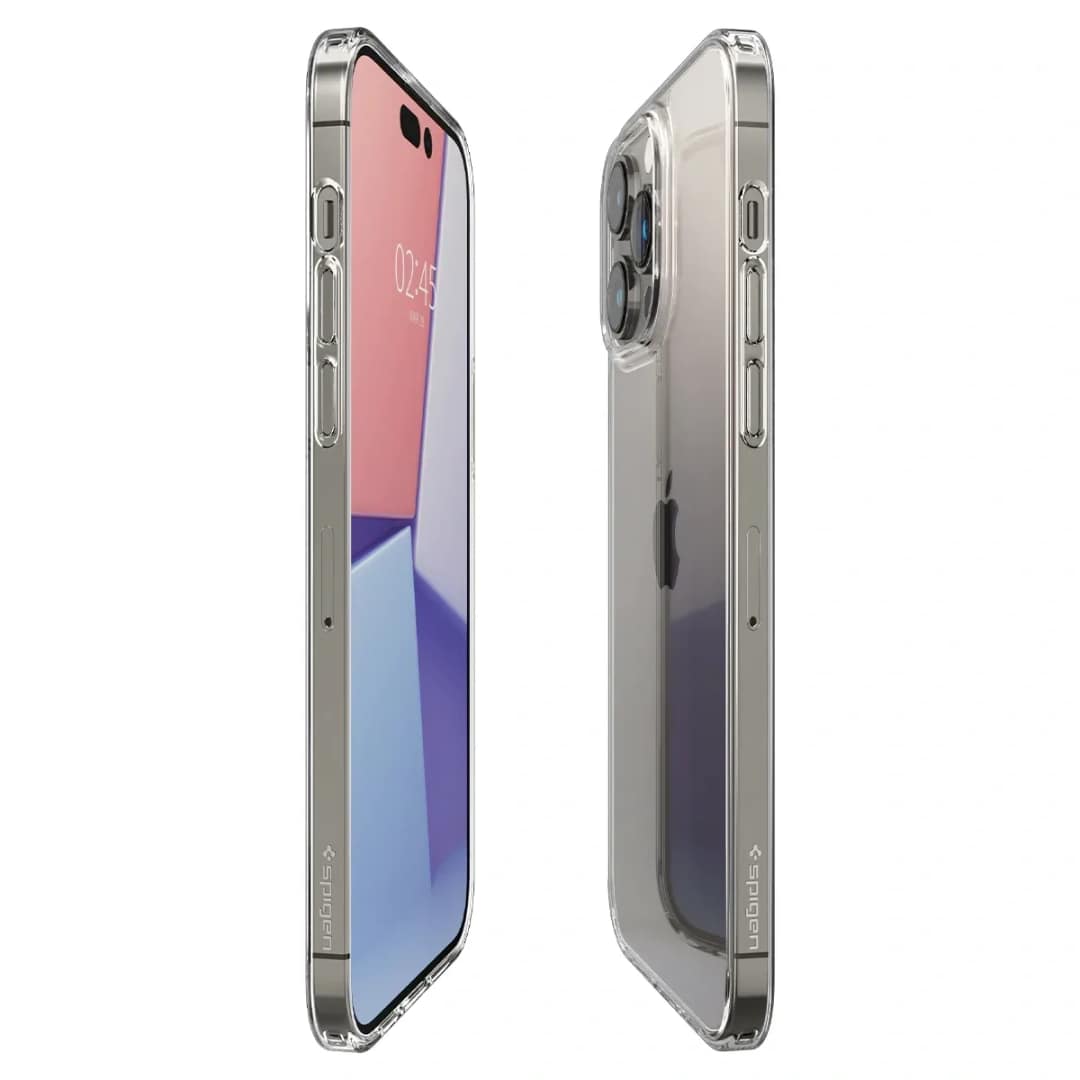 Чехол Spigen Air skin Hybrid для iPhone 14 Pro Crystal Clear, Прозрачный — фото 4
