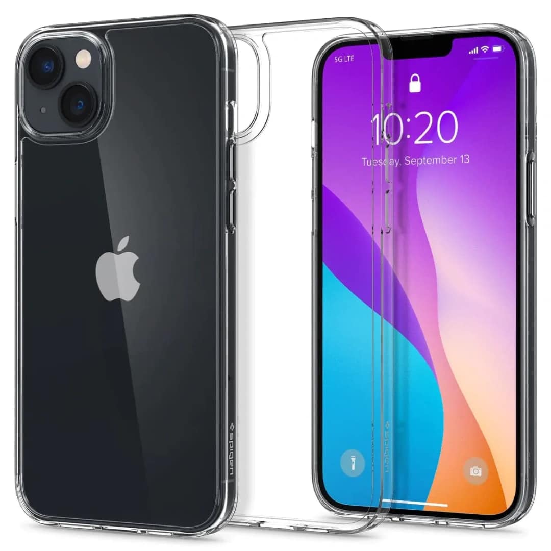 Чехол Spigen Air skin Hybrid для iPhone 14 Plus Crystal Clear, Прозрачный — фото 8