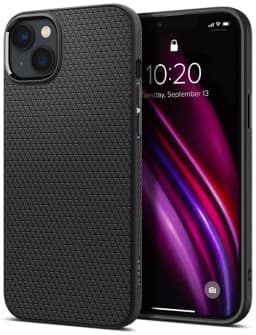 Чехол Spigen Liquid Air для iPhone 14 Matte, Black — фото 2