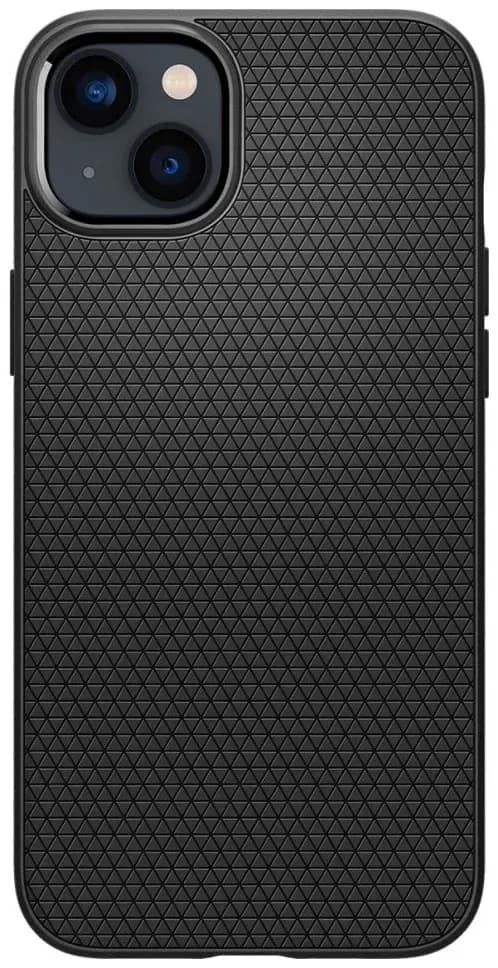 Чехол Spigen Liquid Air для iPhone 14 Matte, Black — фото 4