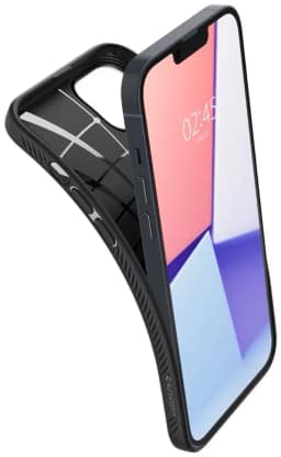 Чехол Spigen Liquid Air для iPhone 14 Matte, Black — фото 7