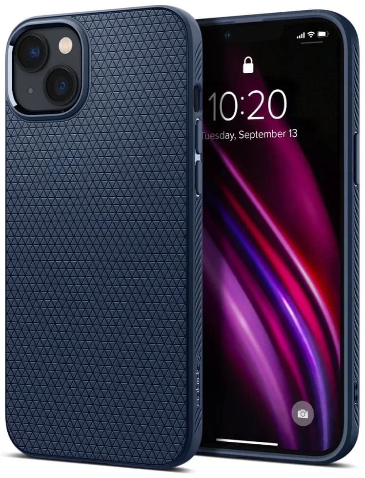 Чехол Spigen Liquid Air для iPhone 14 Navy Blue, Midnight Blue — фото 2