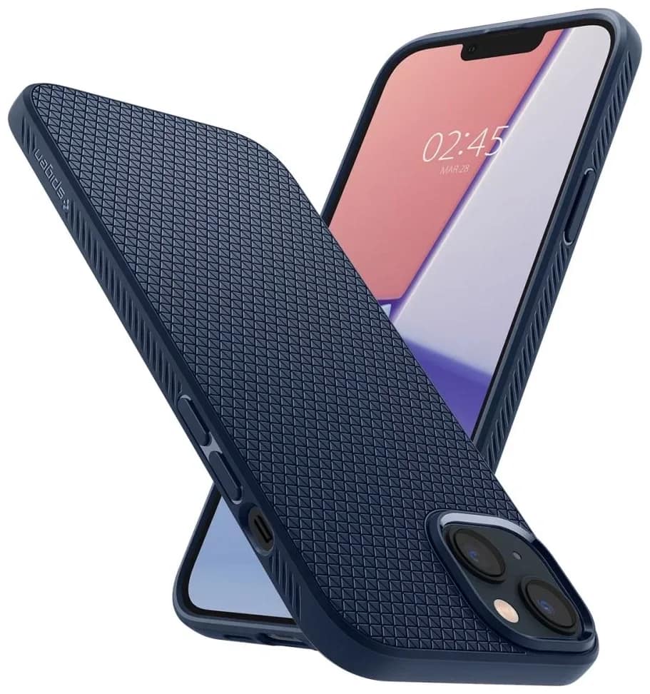 Чехол Spigen Liquid Air для iPhone 14 Navy Blue, Midnight Blue — фото 5