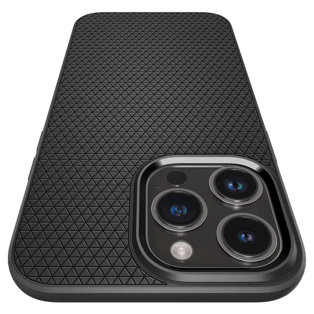 Чехол Spigen Liquid Air для iPhone 14 Pro Matte, Black — фото 9