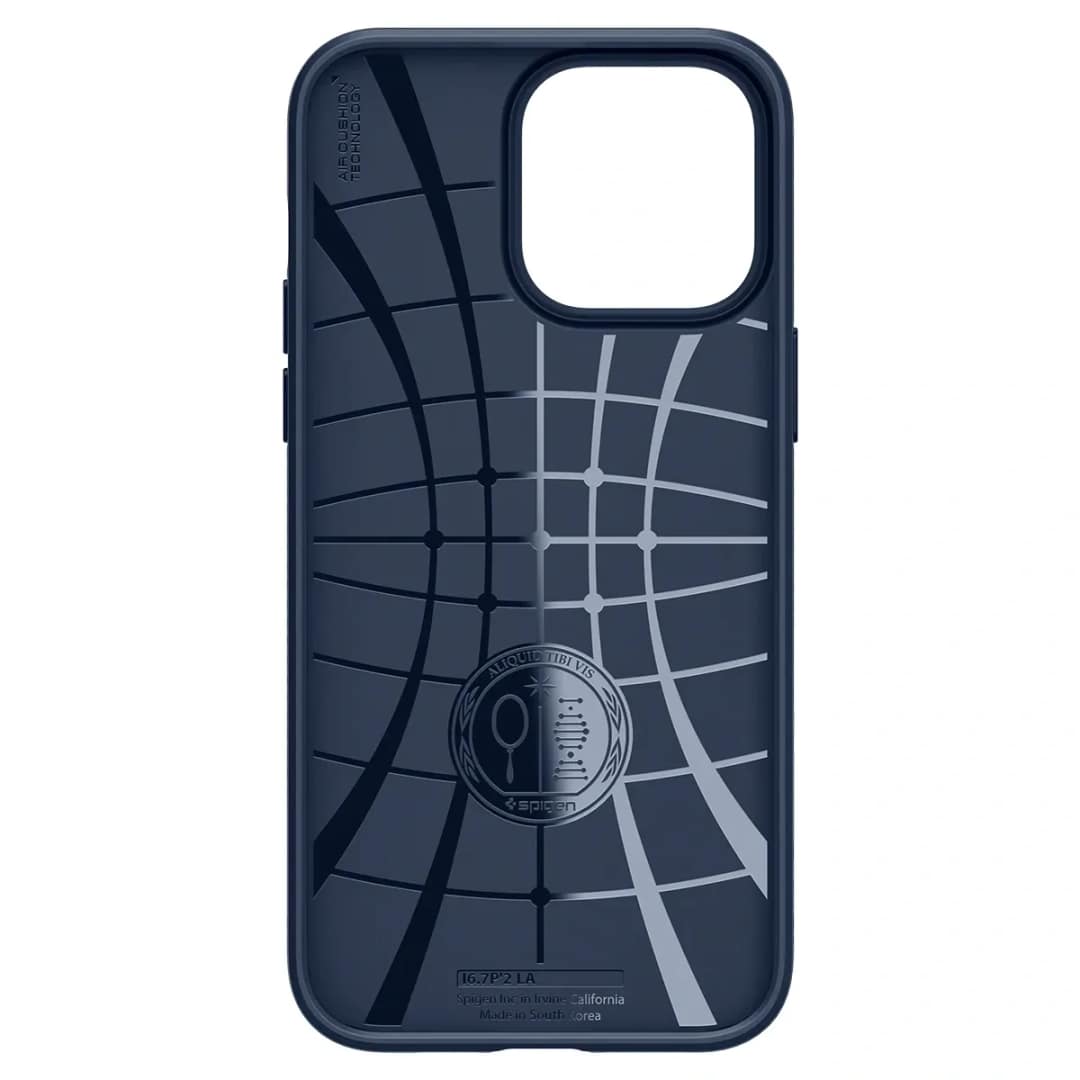 Чехол Spigen Liquid Air для iPhone 14 Pro Navy Blue, Midnight Blue — фото 10