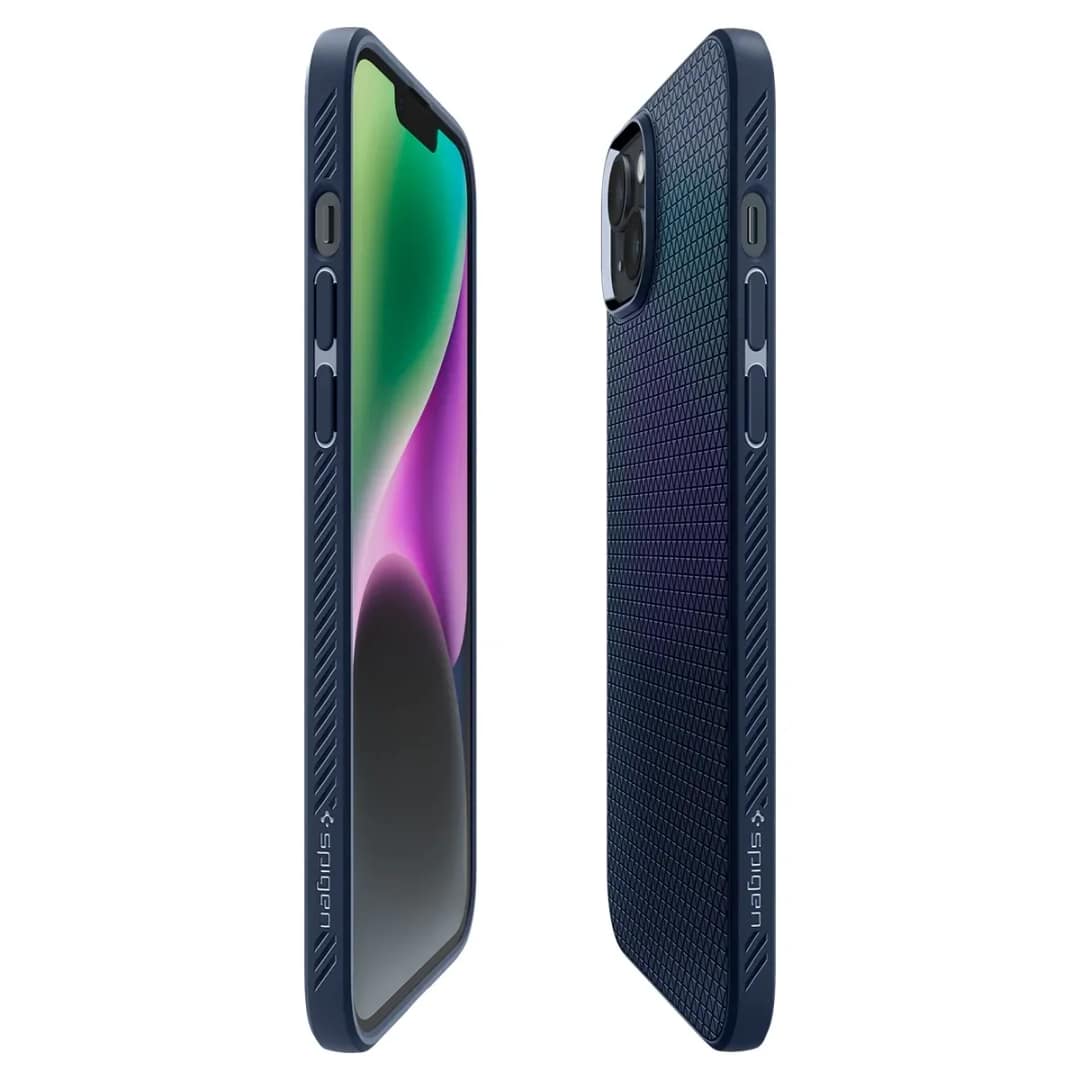 Чехол Spigen Liquid Air для iPhone 14 Plus Navy Blue, Midnight Blue — фото 8