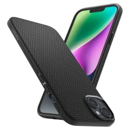 Чехол Spigen Liquid Air для iPhone 14 Plus Matte, Black — фото 1