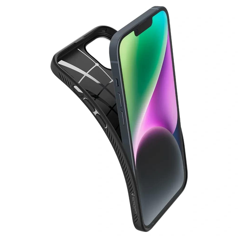 Чехол Spigen Liquid Air для iPhone 14 Plus Matte, Black — фото 10
