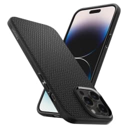 Чехол Spigen Liquid Air для iPhone 14 Pro Max Matte, Black — фото 1