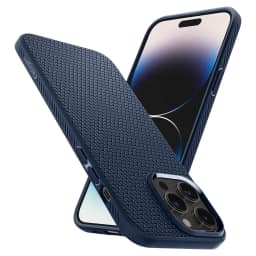 Чехол Spigen Liquid Air для iPhone 14 Pro Max Navy Blue, Midnight Blue — фото 1