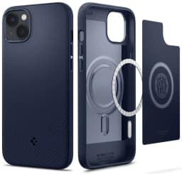 Чехол Spigen Mag Armor для iPhone 14 Navy Blue, Midnight Blue