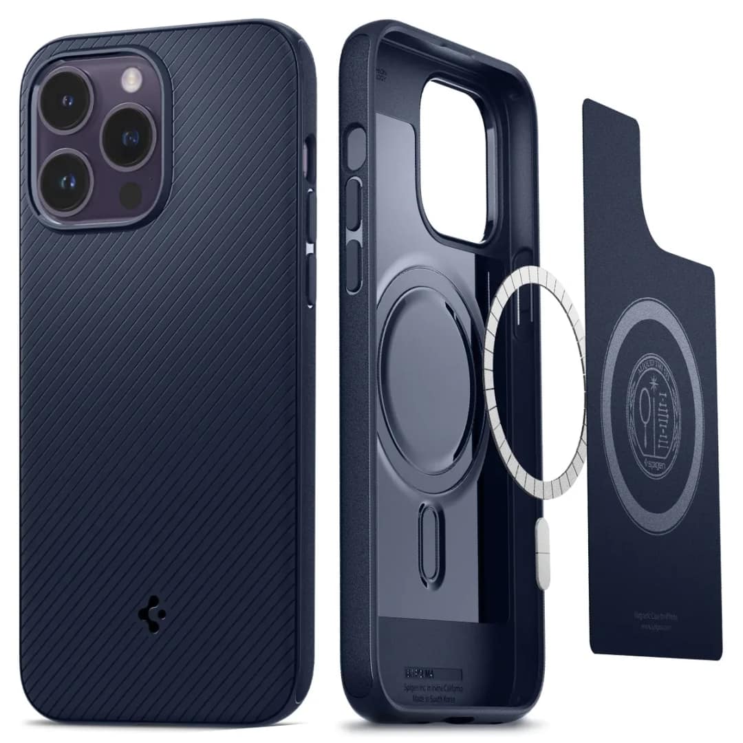 Чехол Spigen Mag Armor MagFit для iPhone 14 Pro Max Navy Blue, Midnight Blue — фото 9