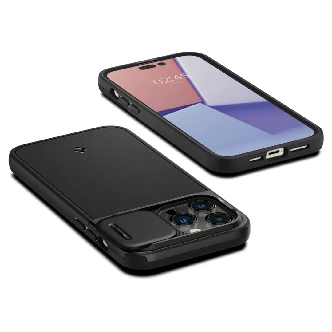 Чехол Spigen Optik Armor MagFit для iPhone 14 Pro Max, Black — фото 2