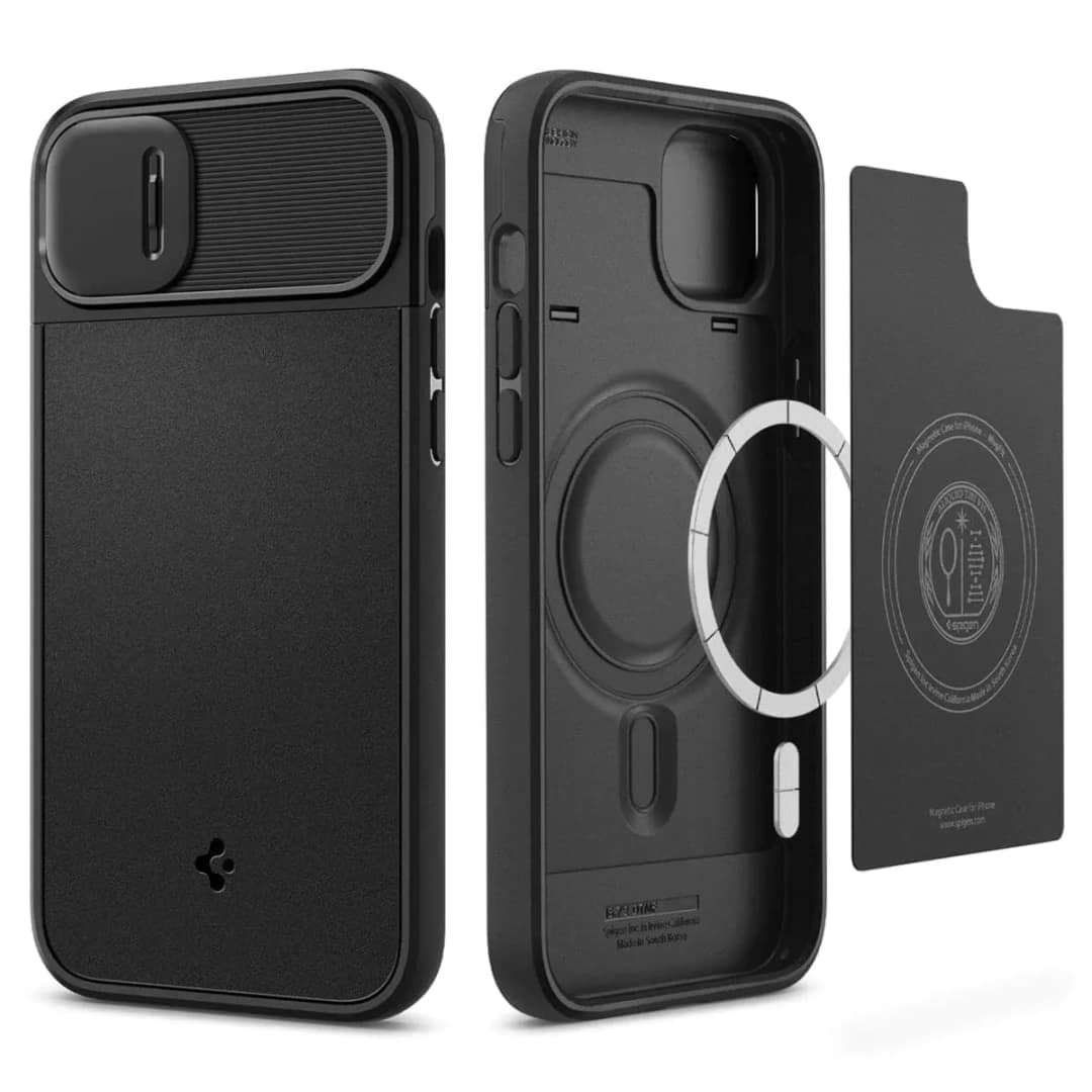 Чехол Spigen Optik Armor для iPhone 14, Black — фото 16