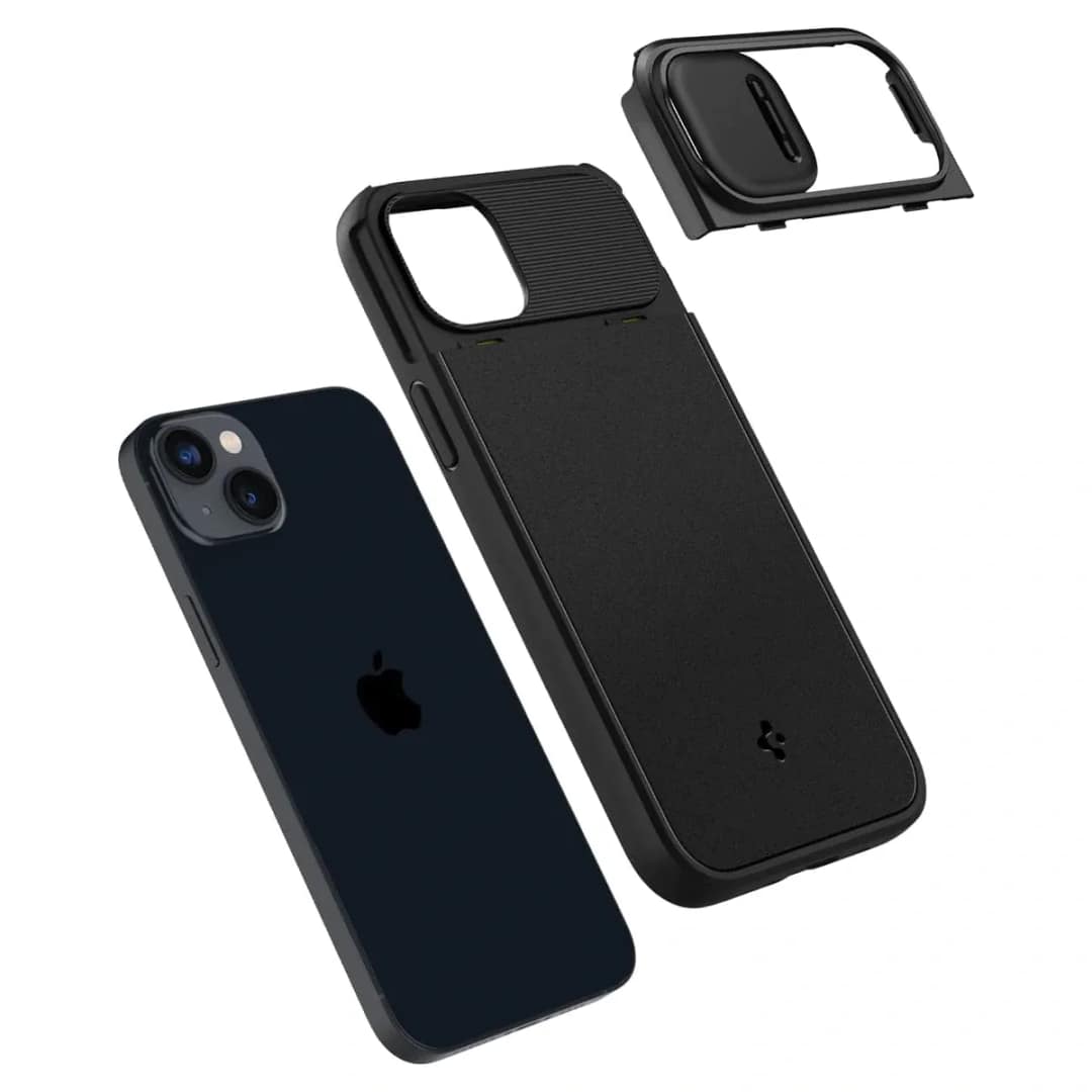 Чехол Spigen Optik Armor для iPhone 14, Black — фото 4