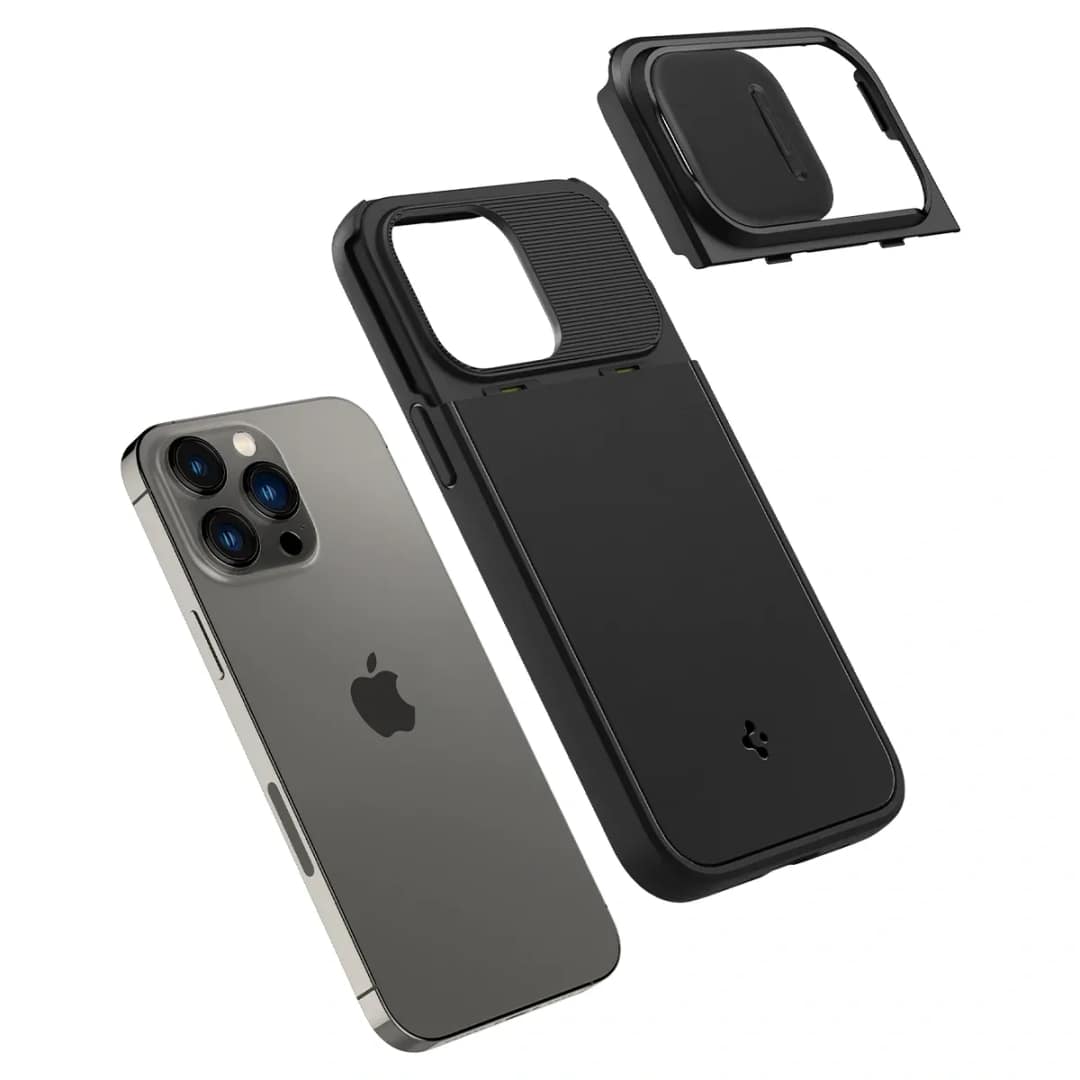 Чехол Spigen Optik Armor MagFit для iPhone 14 Pro, Black — фото 4
