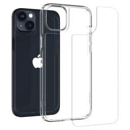 Чехол Spigen Quartz Hybrid для iPhone 14 Crystal Clear, Прозрачный — фото 8