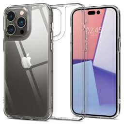 Чехол Spigen Quartz Hybrid для iPhone 14 Pro Crystal Clear, Прозрачный — фото 2