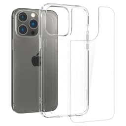 Чехол Spigen Quartz Hybrid для iPhone 14 Pro Crystal Clear, Прозрачный — фото 8