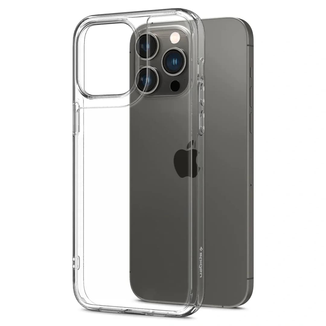Чехол Spigen Quartz Hybrid для iPhone 14 Pro Max Crystal Clear, Прозрачный — фото 2