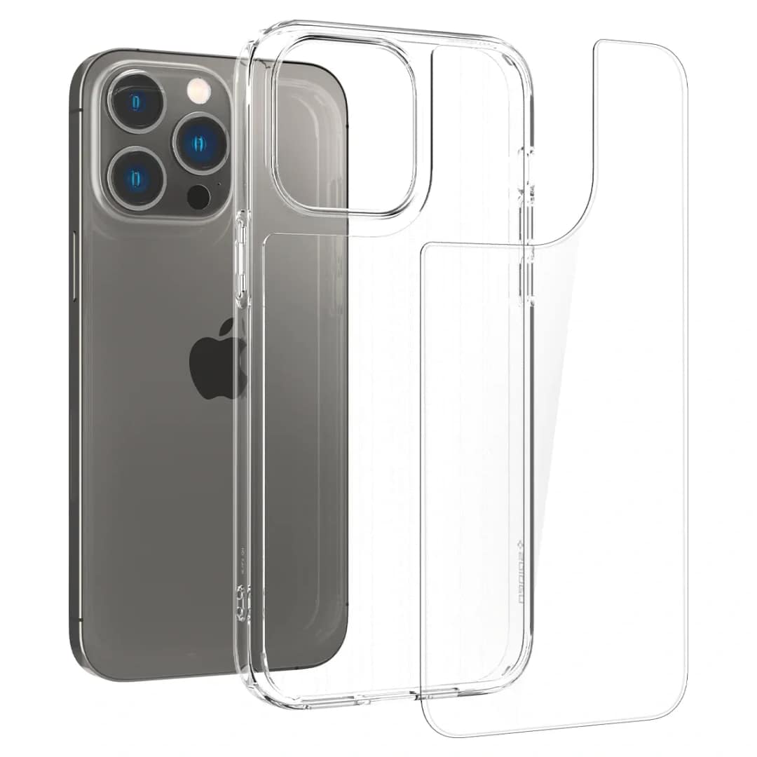 Чехол Spigen Quartz Hybrid для iPhone 14 Pro Max Crystal Clear, Прозрачный — фото 8