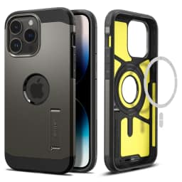Чехол Spigen Tough Armor MagFit для iPhone 14 Pro Gunmetal, Graphite — фото 12