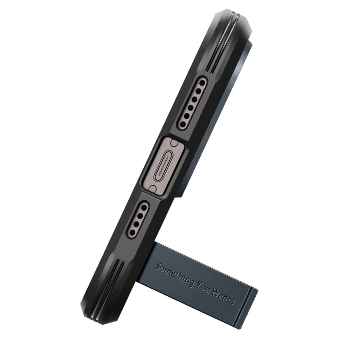 Чехол Spigen Tough Armor MagFit для iPhone 14 Pro Metal Slate, Midnight Blue — фото 2