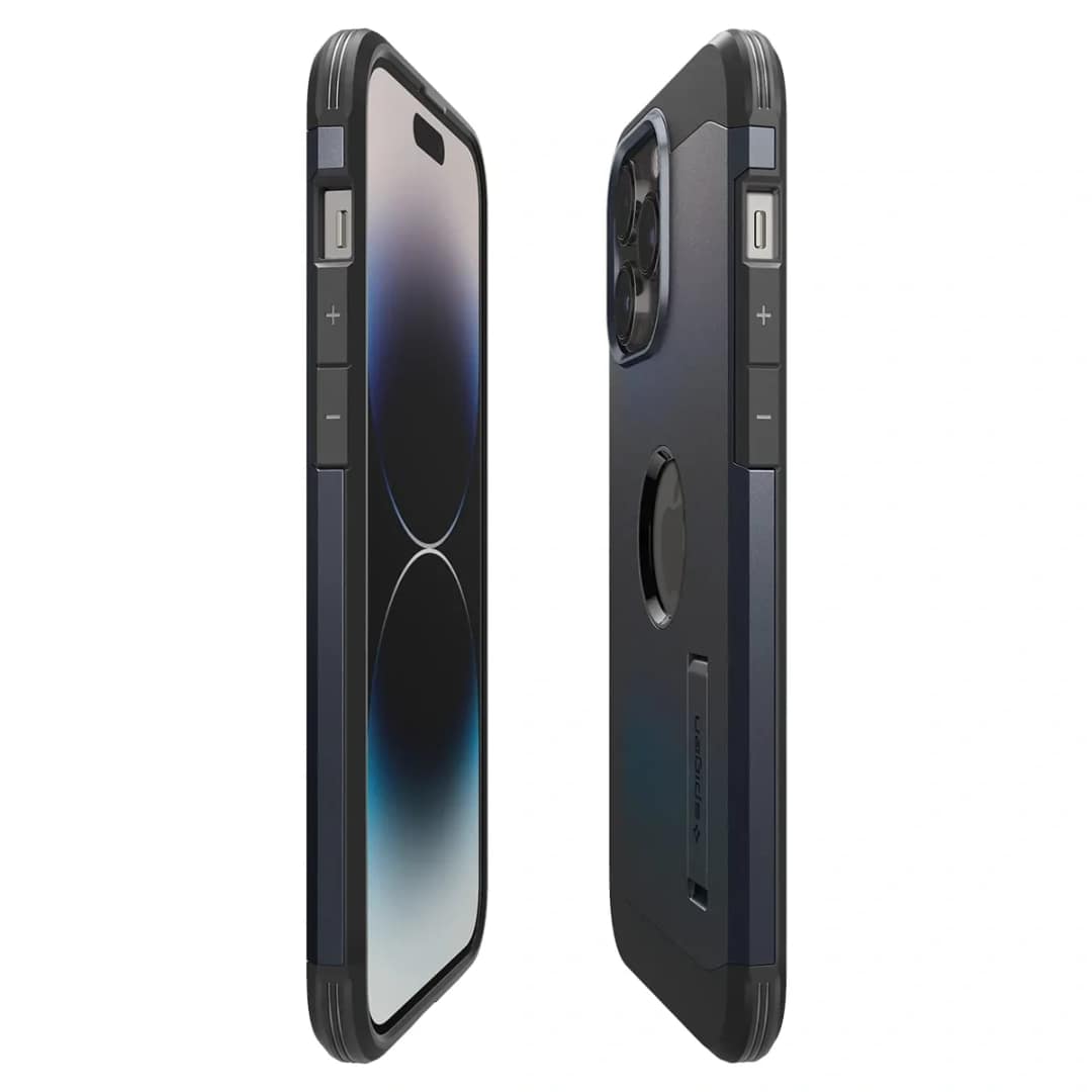 Чехол Spigen Tough Armor MagFit для iPhone 14 Pro Metal Slate, Midnight Blue — фото 5