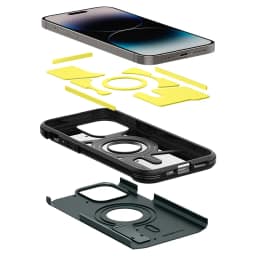 Чехол Spigen Tough Armor MagFit для iPhone 14 Pro Adyss Green, Pine Green — фото 12
