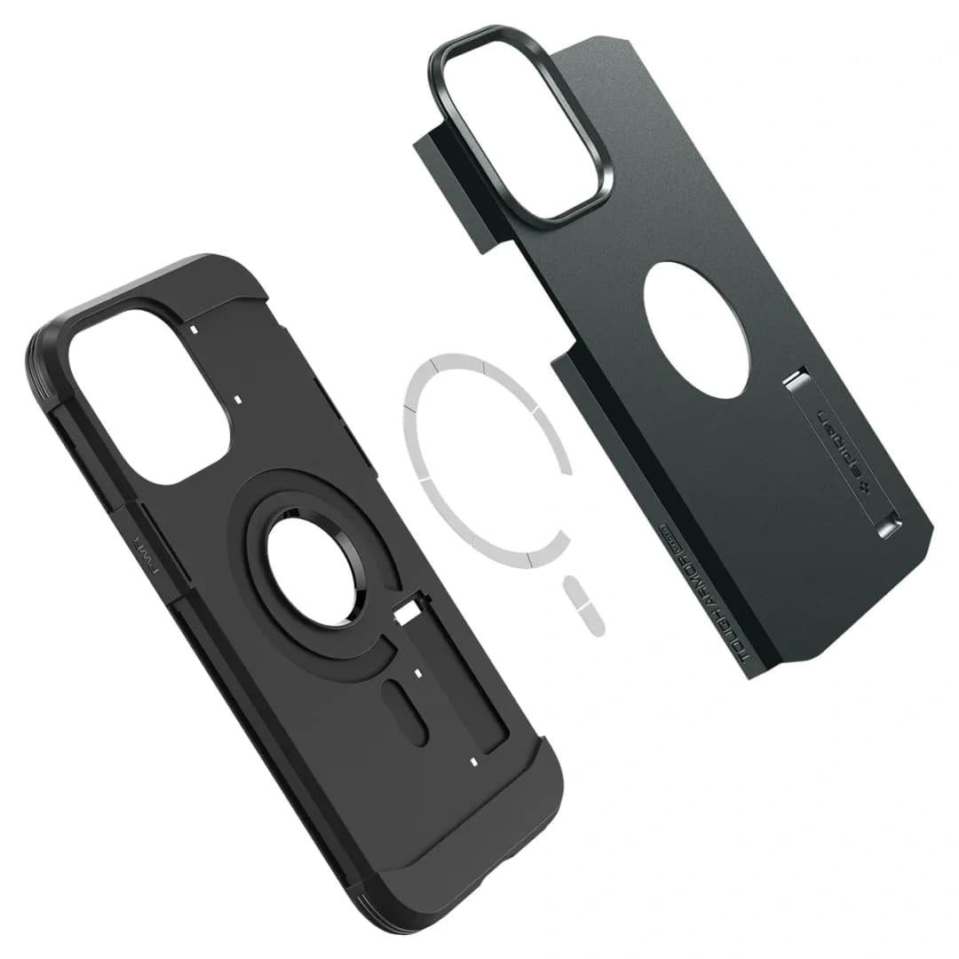 Чехол Spigen Tough Armor MagFit для iPhone 14 Pro Adyss Green, Pine Green — фото 13