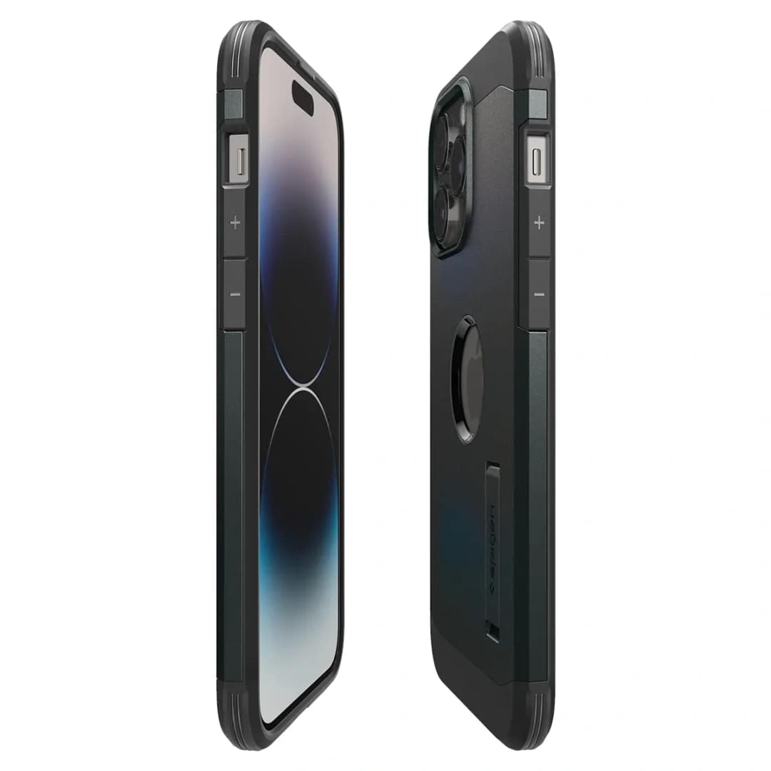 Чехол Spigen Tough Armor MagFit для iPhone 14 Pro Adyss Green, Pine Green — фото 5