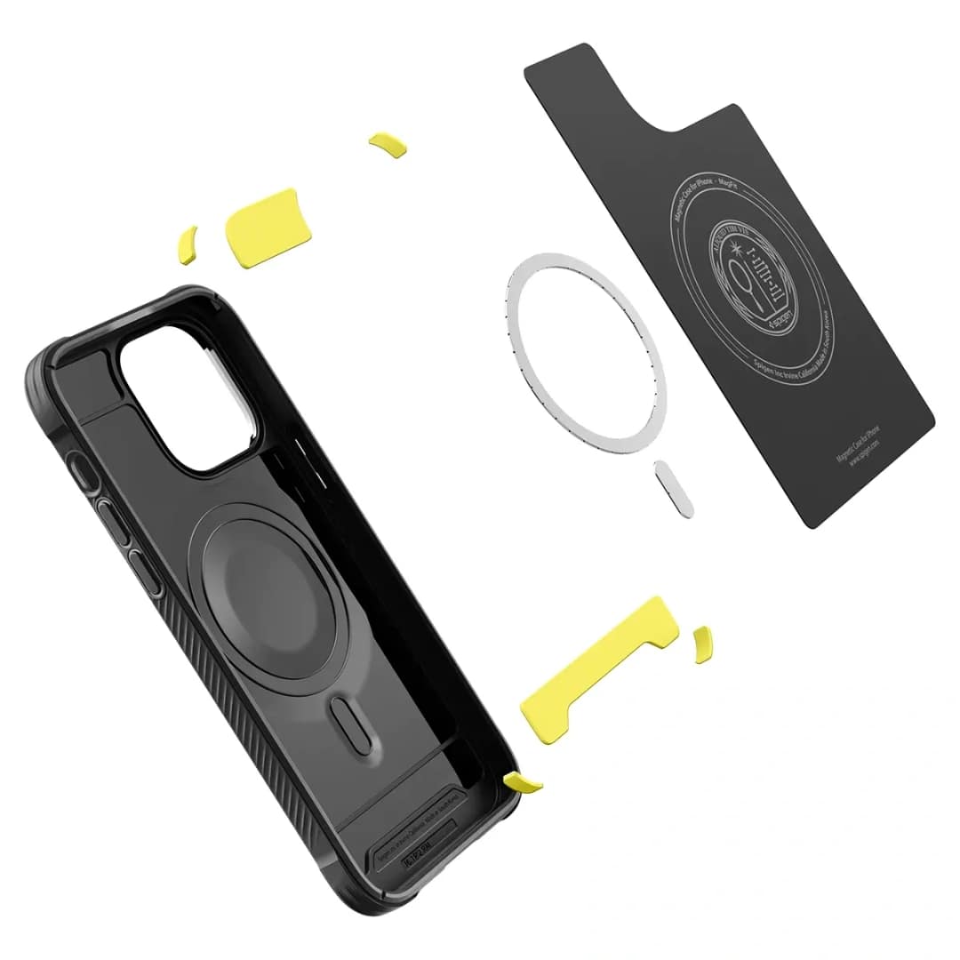 Чехол Spigen Rugged Armor MagFit для iPhone 14 Pro Matte, Black — фото 11