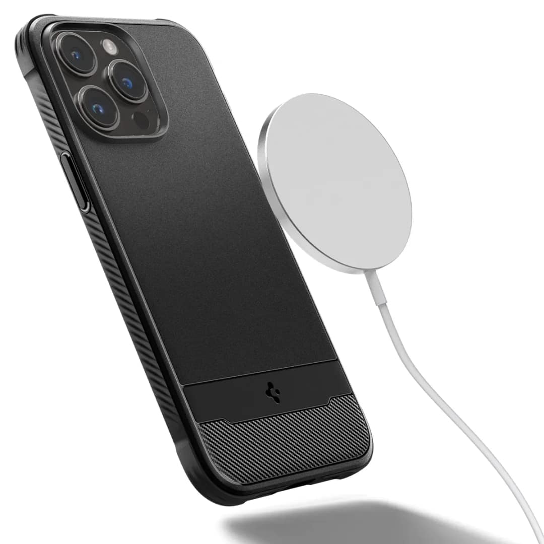 Чехол Spigen Rugged Armor MagFit для iPhone 14 Pro Matte, Black — фото 12