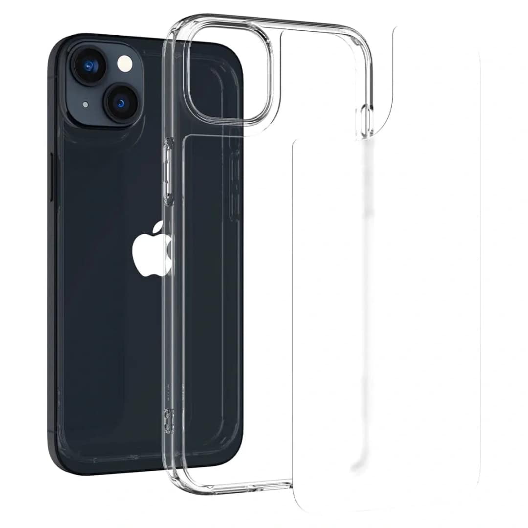 Чехол Spigen Quartz Hybrid для iPhone 14 Plus Matte Clear, Прозрачный — фото 8