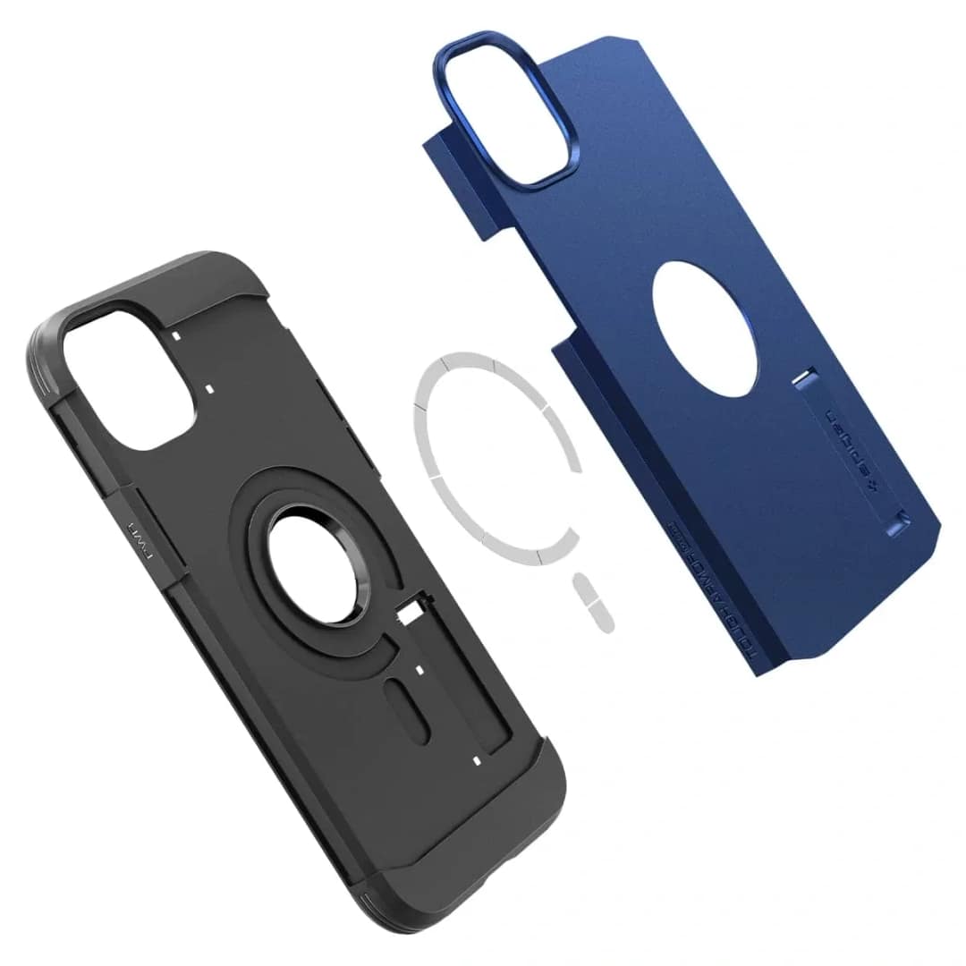 Чехол Spigen Tough Armor MagFit для iPhone 14 Plus Navy Blue, Midnight Blue — фото 9