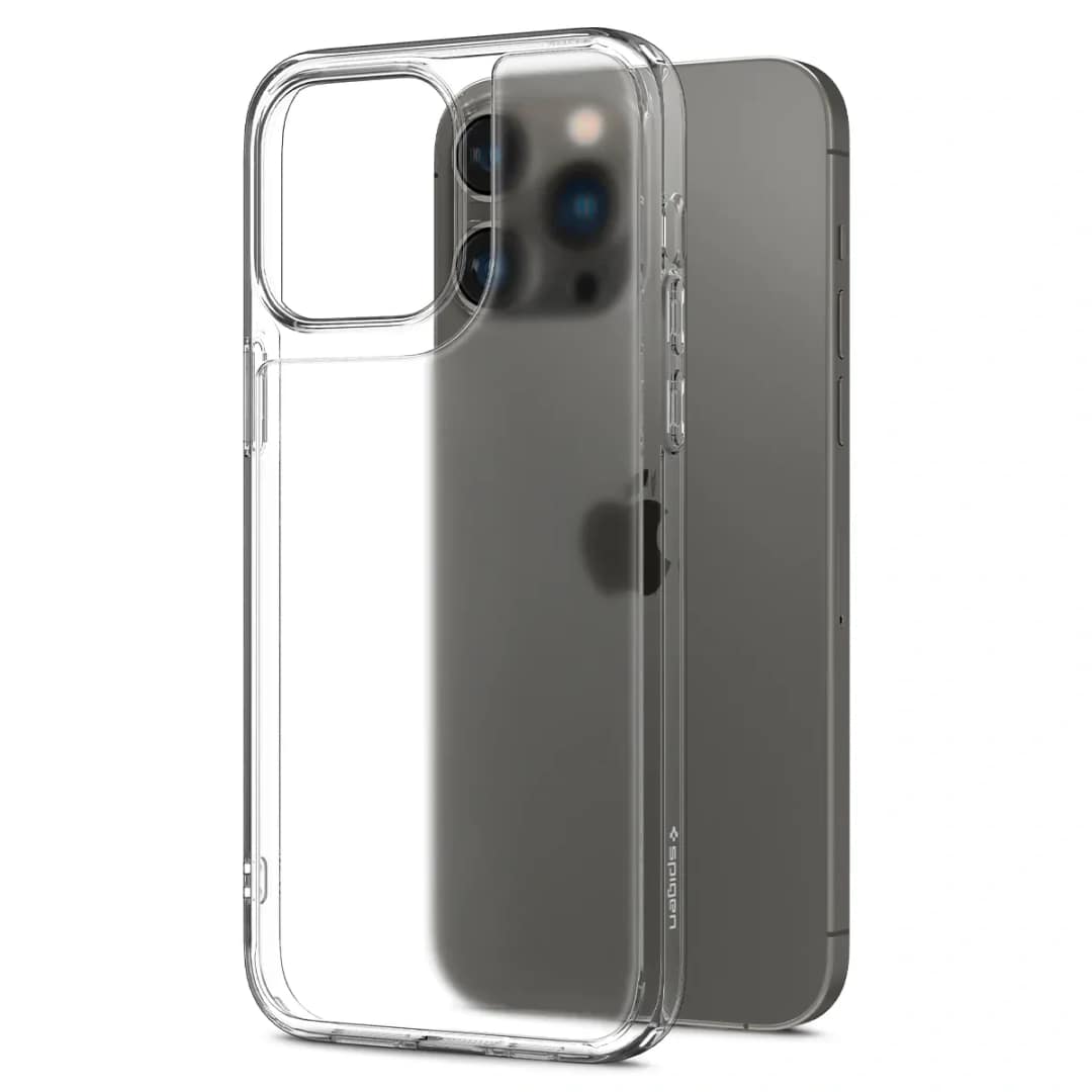 Чехол Spigen Quartz Hybrid для iPhone 14 Pro Max Matte Clear, Прозрачный — фото 6