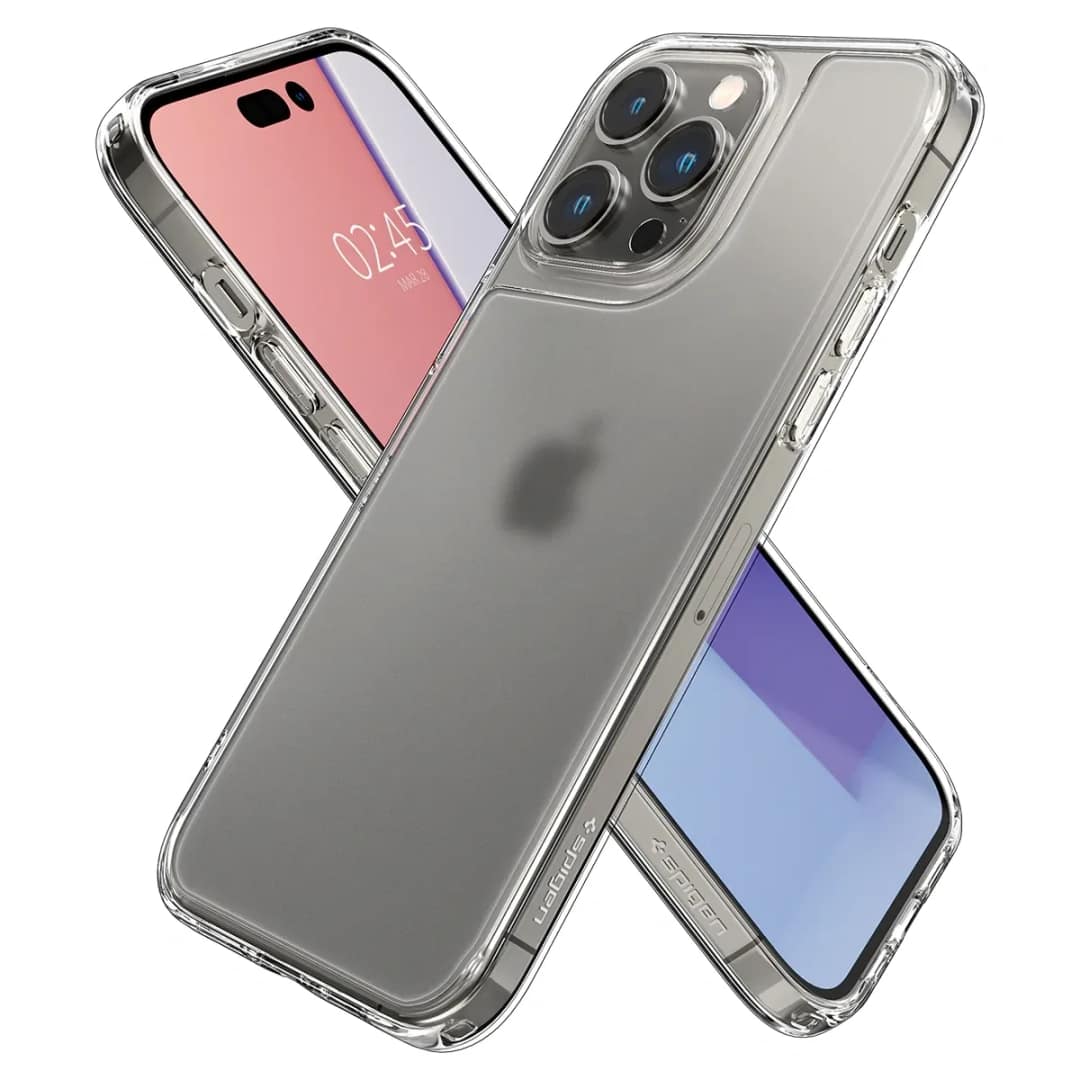 Чехол Spigen Quartz Hybrid для iPhone 14 Pro Max Matte Clear, Прозрачный — фото 7