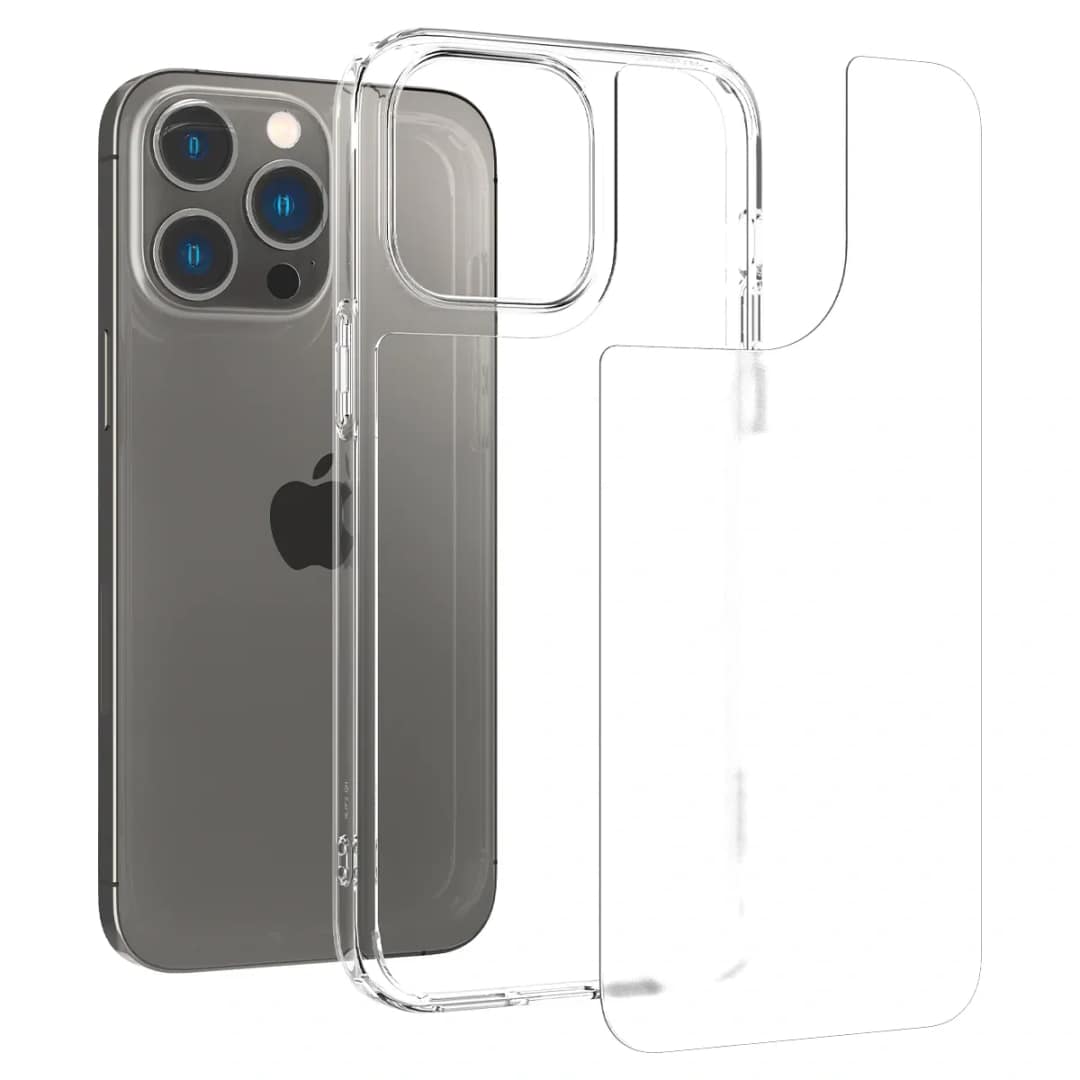 Чехол Spigen Quartz Hybrid для iPhone 14 Pro Max Matte Clear, Прозрачный — фото 8