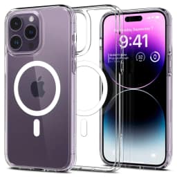 Чехол Spigen Ultra Hybrid MagFit для iPhone 14 Pro Max White, Прозрачный — фото 1