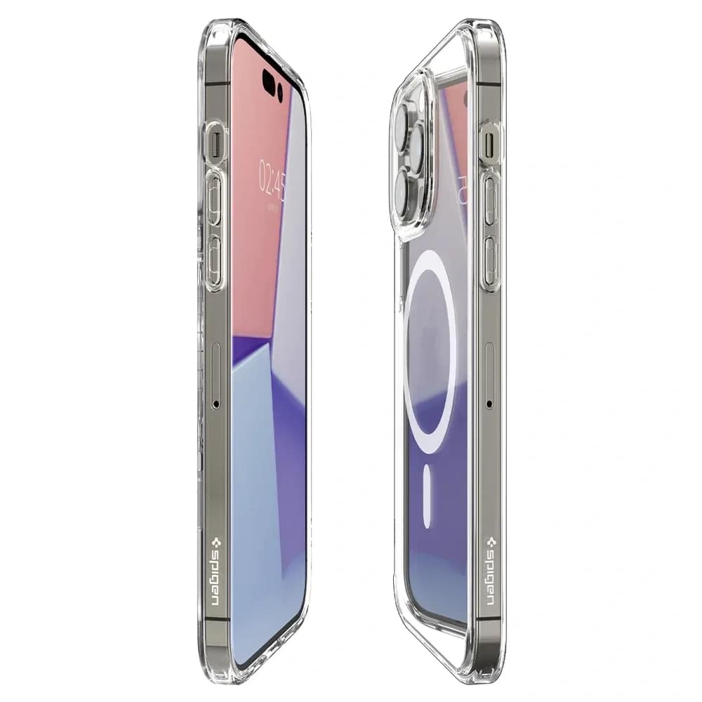 Чехол Spigen Ultra Hybrid MagFit для iPhone 14 Pro Max White, Прозрачный — фото 2