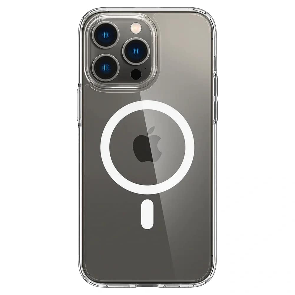 Чехол Spigen Ultra Hybrid MagFit для iPhone 14 Pro Max White, Прозрачный — фото 7