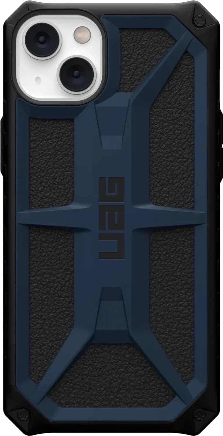 Чехол UAG Monarch для iPhone 14 Mallard, Black-Blue — фото 3
