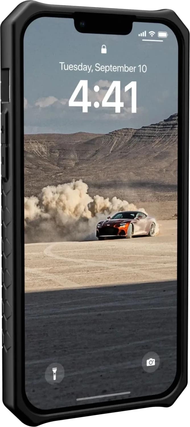 Чехол UAG Monarch для iPhone 14 Mallard, Black-Blue — фото 8