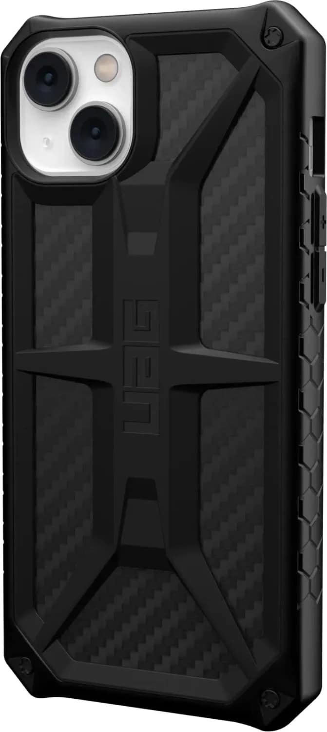 Чехол UAG Monarch для iPhone 14 Carbon Fiber, Black — фото 4
