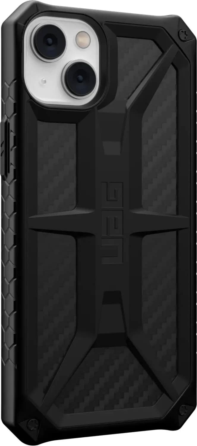 Чехол UAG Monarch для iPhone 14 Carbon Fiber, Black — фото 5