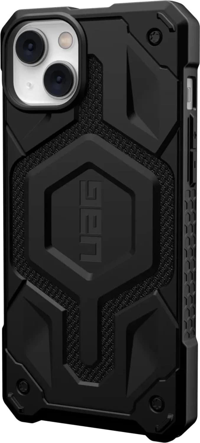 Чехол UAG Monarch Pro Kevlar For MagSafe для iPhone 14 Kevlar, Black — фото 4