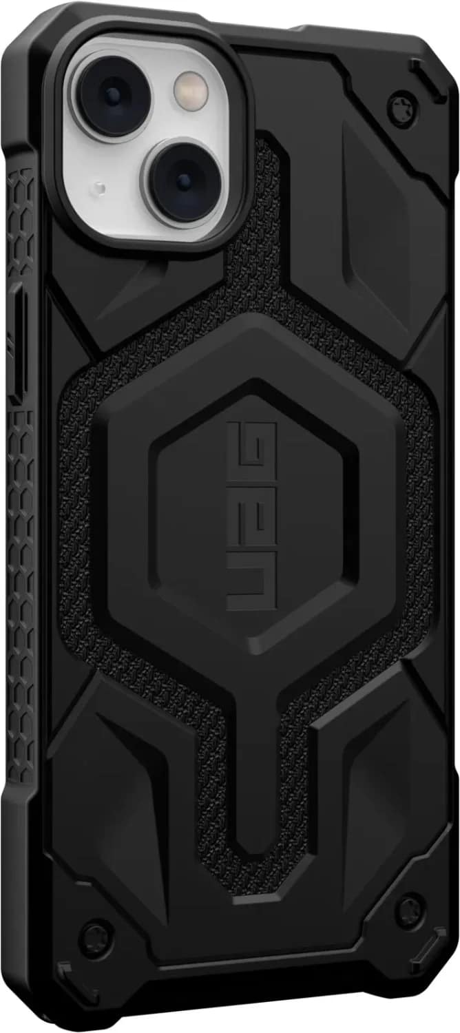 Чехол UAG Monarch Pro Kevlar For MagSafe для iPhone 14 Kevlar, Black — фото 5