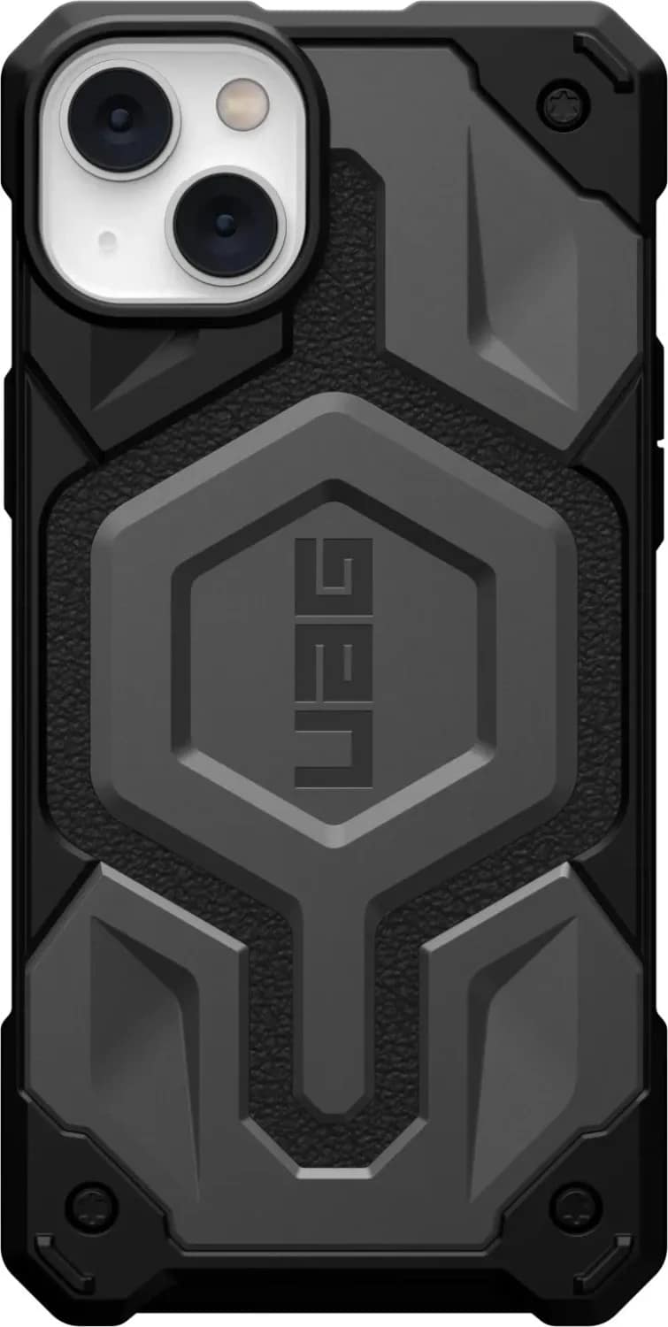 Чехол UAG Monarch Pro For MagSafe для iPhone 14, Silver — фото 3