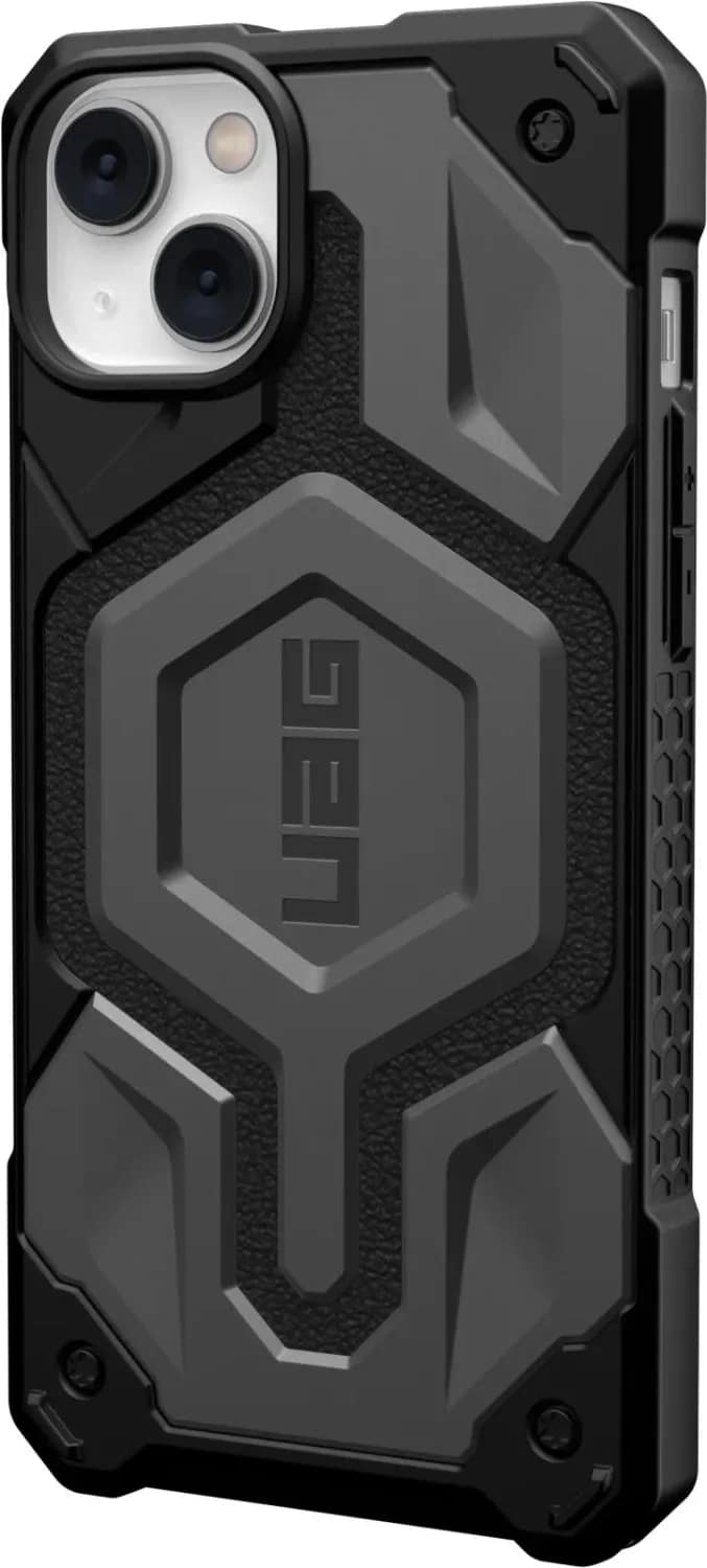 Чехол UAG Monarch Pro For MagSafe для iPhone 14, Silver — фото 4