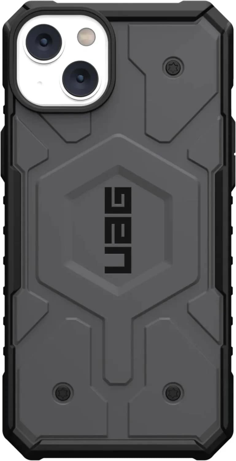Чехол UAG Pathfinder For MagSafe для iPhone 14, Silver — фото 3